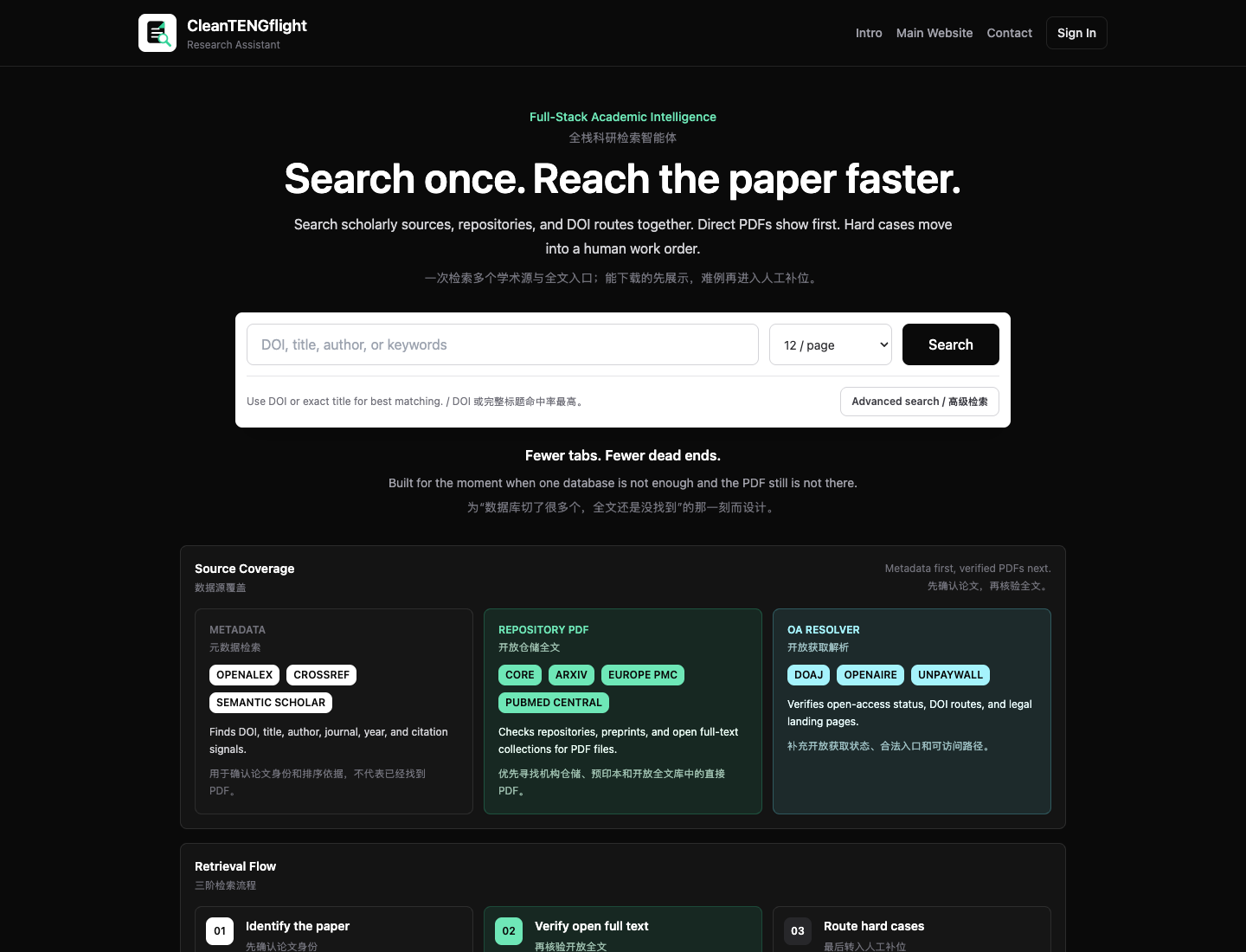 Unified Search Workspace